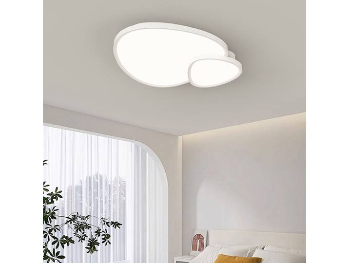 Plafonnier de salon style crème, lumière LED en forme de nuage pour chambre à coucher, éclairage intérieur à spectre complet, protection des yeux