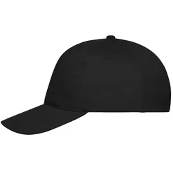 Basecap "MB6237" 5-Panel Bio-Baumwolle - black
