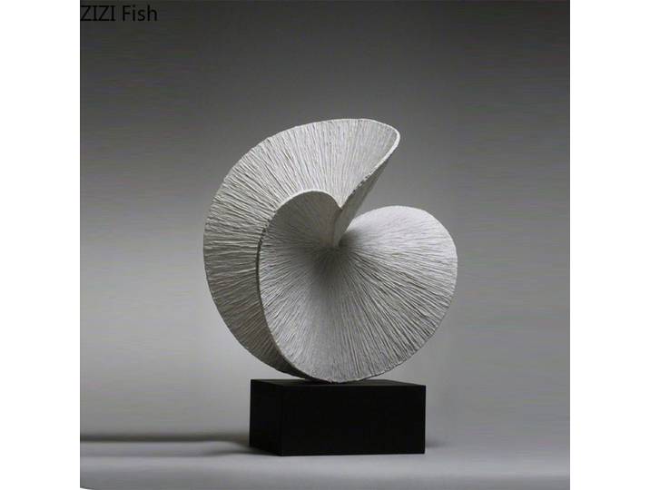 Feuille de Ginkgo résine ornement géométrique Art Sculpture bureau Statue modèle accessoires pour la maison décoration artisanat Figurines Miniatures
