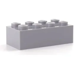 LEGO 2x4 Steine Hellgrau (3001, LEGO Zubehör)