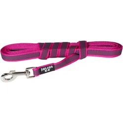 Julius-K9 K9 Gummierte Leine Rosa 10m (L, M, XL, Hund, Arbeit, Hundesport, Spazieren), Halsband + Leine