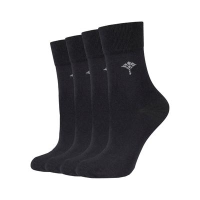 Socken JOOP "For your daily", Damen, Gr. 35-38, schwarz, Baumwollmischung, unifarben, elastisch, Socken Socken, mit Cornflower-Logo, Rippenbündchen