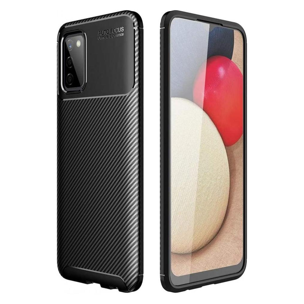 Screenguard Samsung Galaxy A02s Hülle Carbon Design TPU Case (Samsung Galaxy A02s) (00028135)