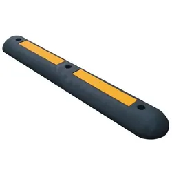HP Autozubehör, Verkehrstechnik, Leitschwelle L1000xB150xH60mm PVC schwarz mit gelben Reflexstreifen