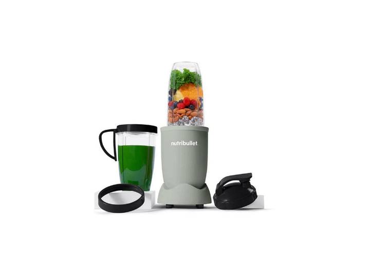 NUTRIBULLET Standmixer Pro Matt Jade 900 W , grün (jade), B:13,6cm H:37cm, Zerkleinerer, Standmixer