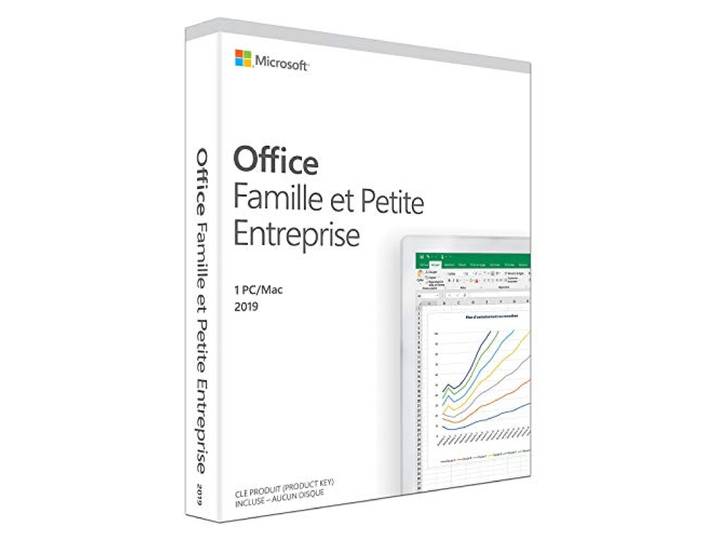 Microsoft Office 2019 Home and Business, Frans, eenmalige aankoop, 1 pc (Windows 10) of Mac, doos Microsoft Office 2019 Home and Business 1 pc (Windows 10) of Mac Permanent PC / Mac Download