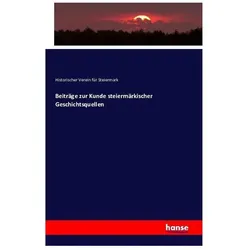Beiträge zur Kunde steiermärkischer Geschichtsquellen, Fachbücher