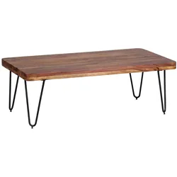 WOHNLING WL1.511 Couchtisch BAGLI Massivholz Sheesham 60 cm x 115 cm x 40 cm