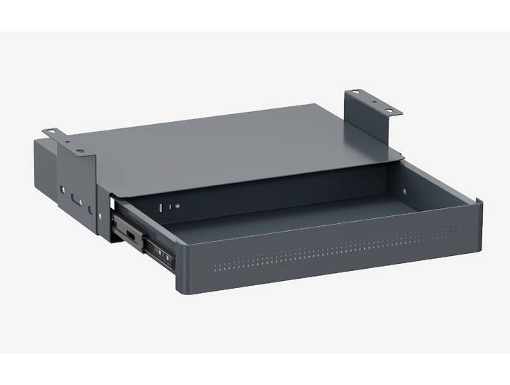 Untertisch Schublade mit USB Lader Schwarz