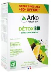 Arkopharma Arkofluides Détox Bio 20 Ampoules +50% Offert - Boîte 30 ampoules de 10 ml