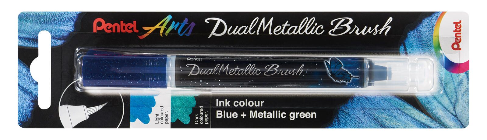 Pentel Brush-Pen Blau XGFH-DCX