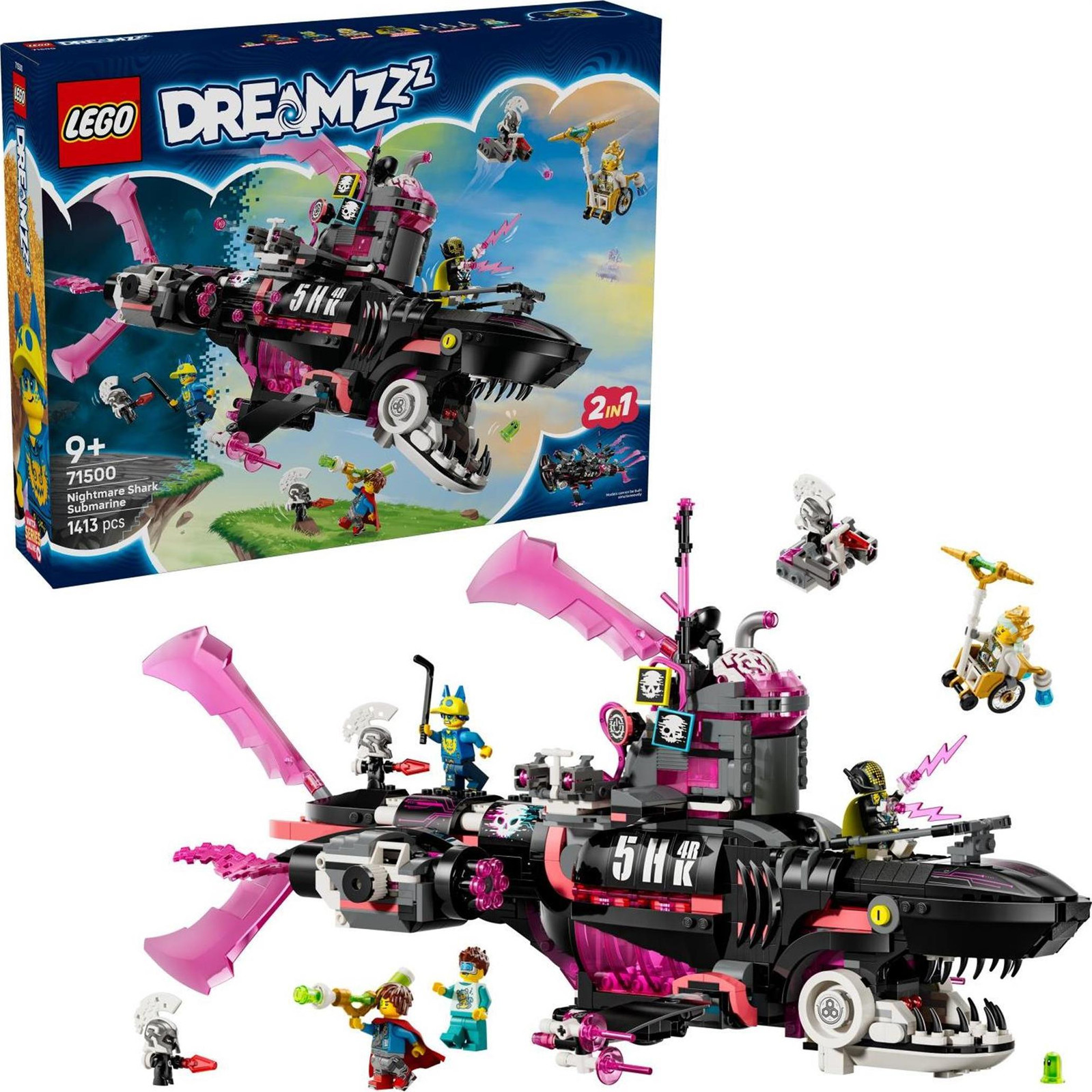 LEGO DREAMZzz Nachtmerriehaai-onderzeeër 71500