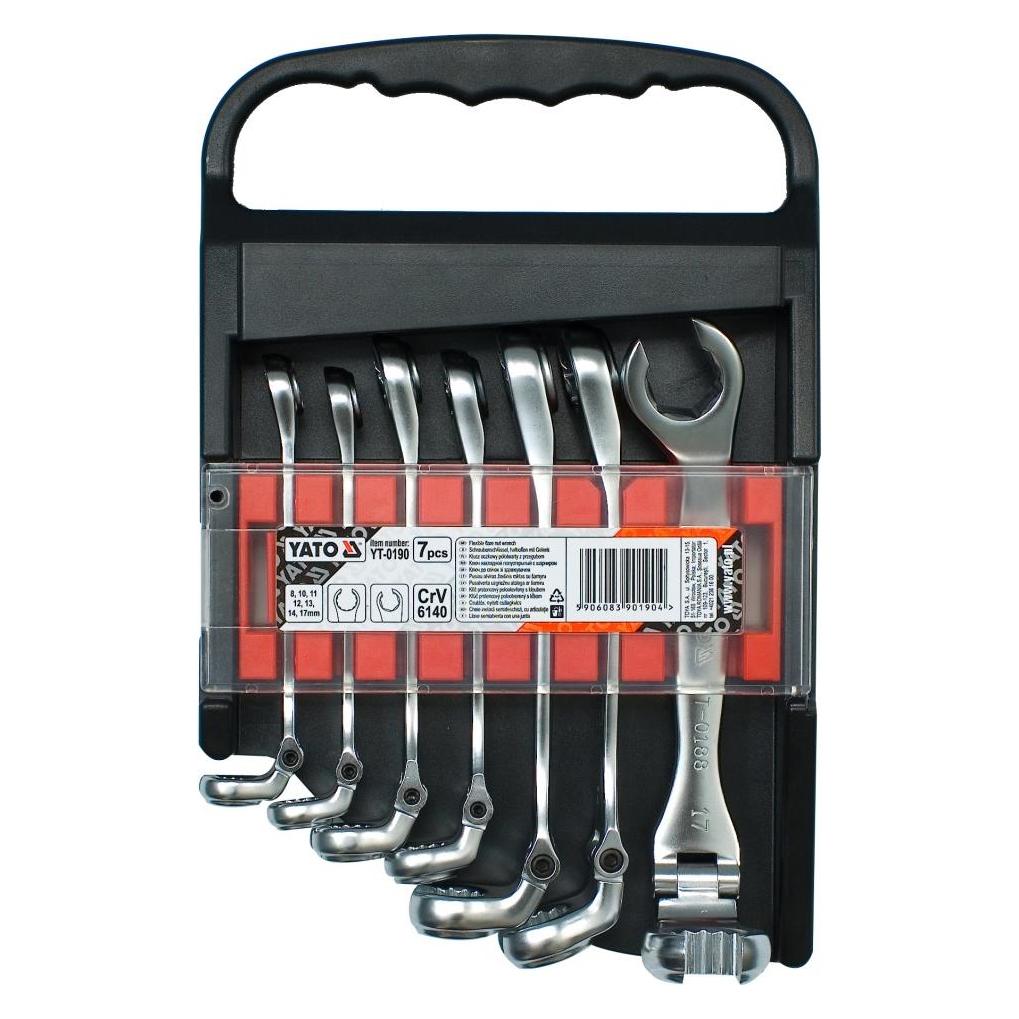 Yato Torx Ring Spanners Set 4pcs E6e24 (10 mm, 11 mm, 12 mm, 13 mm, 14 mm, 17 mm) (YT-0530)