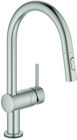 Grohe Minta Touch Spültisch-Einhebelmischer 31358DC2 supersteel, elektronisch, herausziehbare Dual-Spülbrause