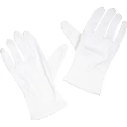 Handschuhe Baumwolle Gebleicht Gr. 10 2 ST