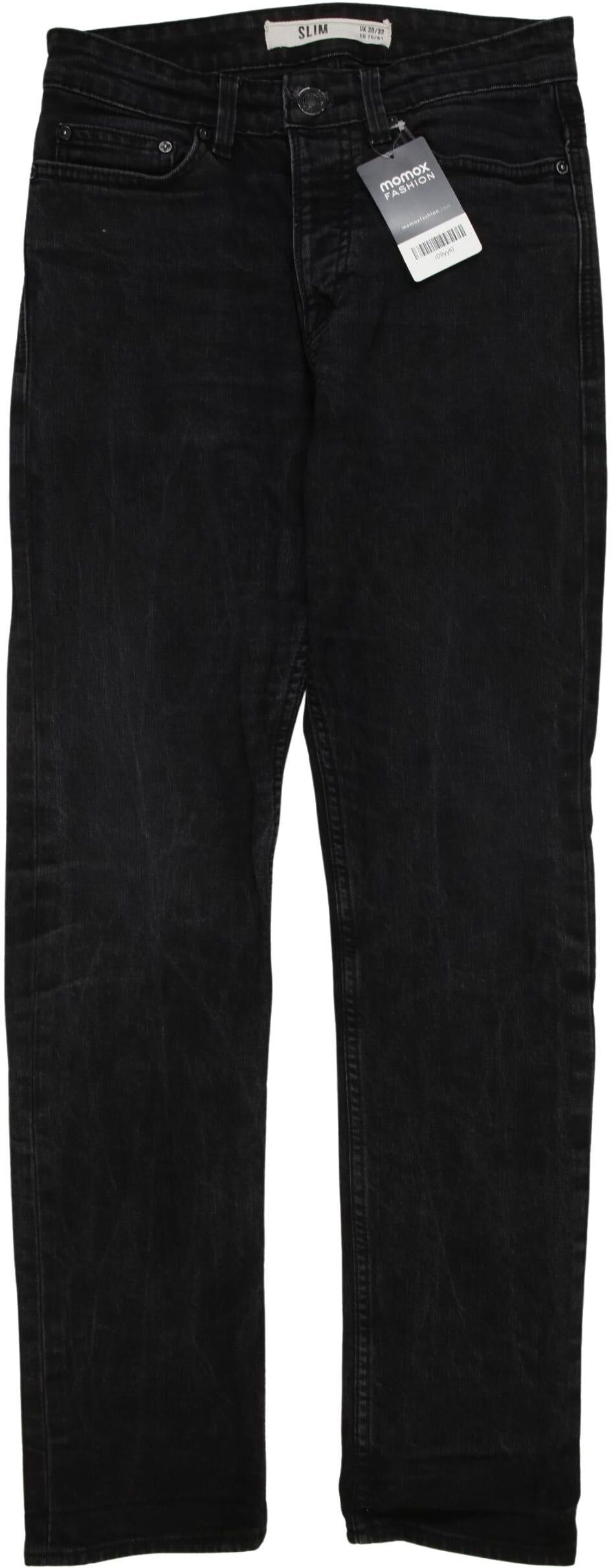 New Look Herren Jeans, Schwarz, Gr. W30, Baumwolle / Elasthan - Second Hand