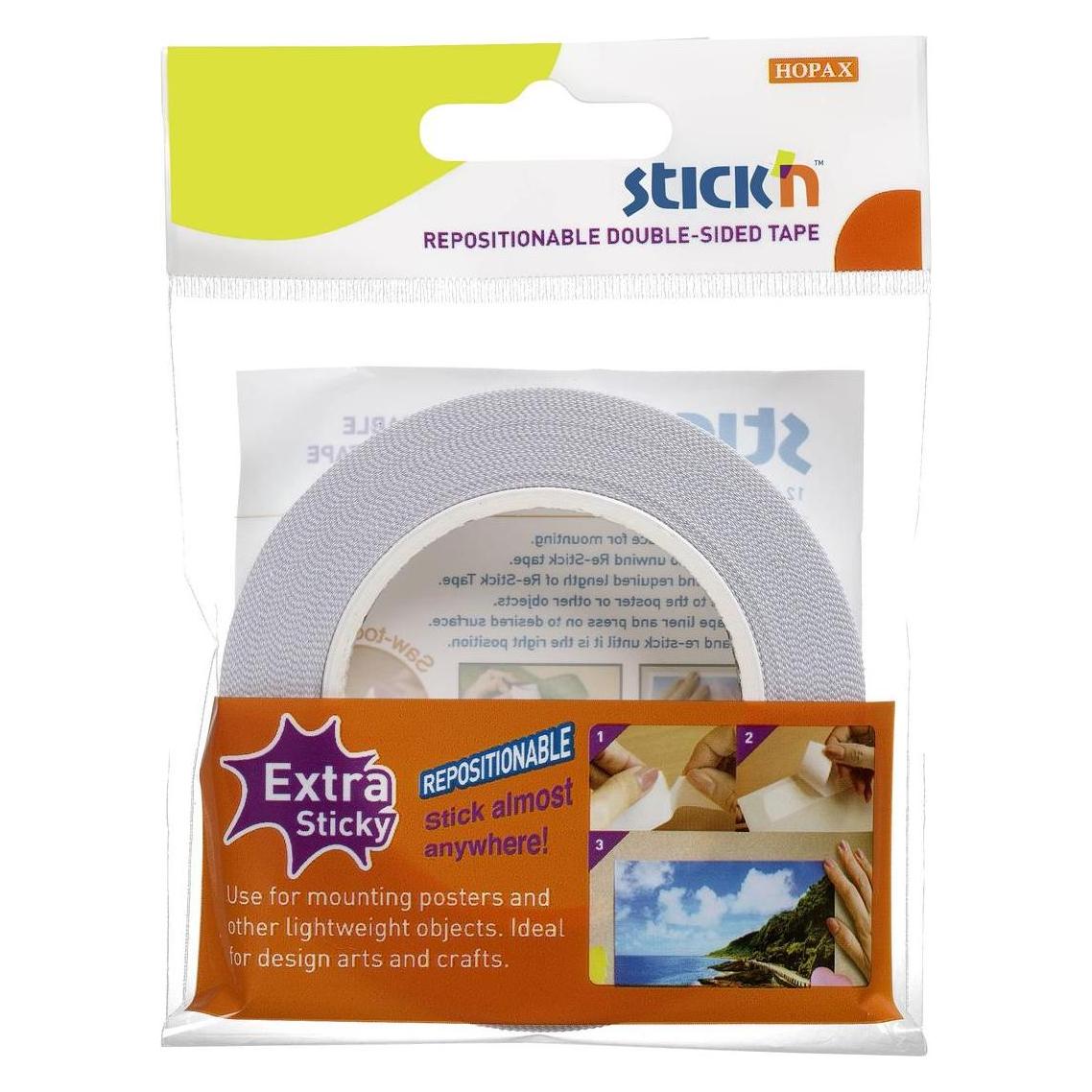 Stickman Doppelseitiges selbstklebendes Klebeband 25x12mm (12 mm) (283527)