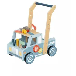 Tooky Toy: 2-in-1 Werkzeugwagen und Lauflernwagen