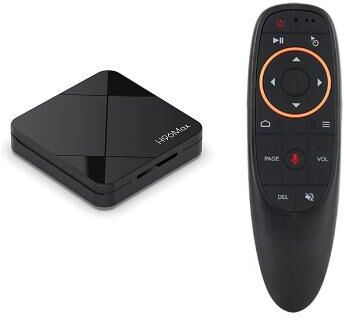 LightInthebox H96 Max Android 14 TV Box 4K Ultra HD Smart Streaming Media Player Ok Google Voice Remote, Support Netflix YouTube Prime Video Disney 4K UHD Streaming Device for Smart TV Home Theater