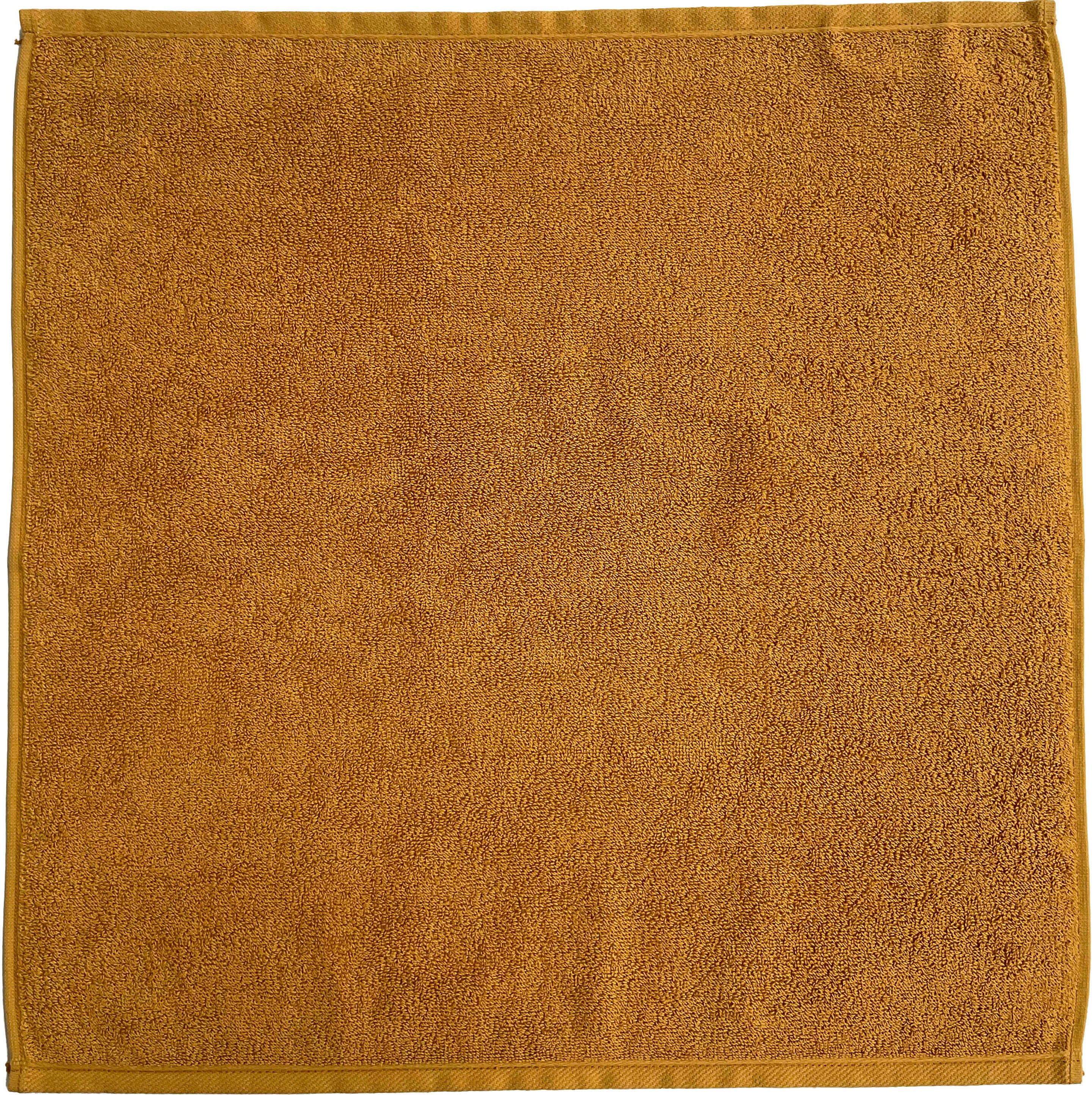 Geschirrtuch ROSS "Küchen-Frottiertuch, 50x50 cm", gelb (senf), B:50cm L:50cm, 100% Baumwolle, Geschirrtücher, Geschirrtuch, vielseitig einsetzbarer Küchenhelfer aus 100% Baumwolle, unifarben senf 2 Stk., 100 % Baumwolle