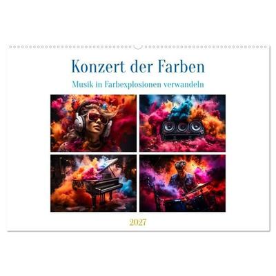 Konzert der Farben (Wandkalender 2027 DIN A2 quer), CALVENDO Monatskalender