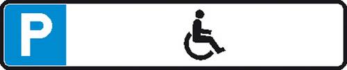 SafetyMarking 11.5549 Parkplatzschild Parkplatz Aluminium (B x H) 520mm x 110mm 1St.
