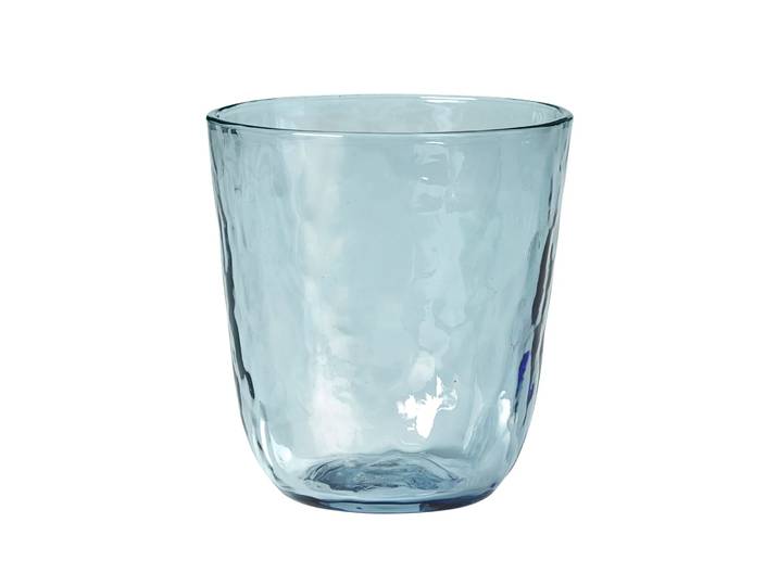 Broste Copenhagen Verre Hammered 33,5 cl Bleu