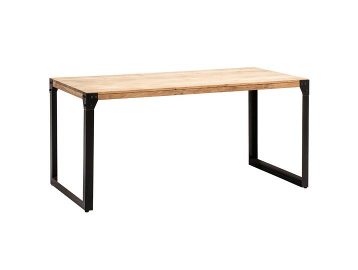 Mid.you Esstisch, Akazie, Holz, Akazie, massiv, rechteckig, U-Form, 90x76x180 cm, Esszimmer, Tische, Esstische