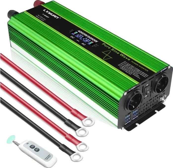 Reiner Sinuswellenwechselrichter mit Fernbedienungsfunktion, 8000W Spitzen EU, DC24V