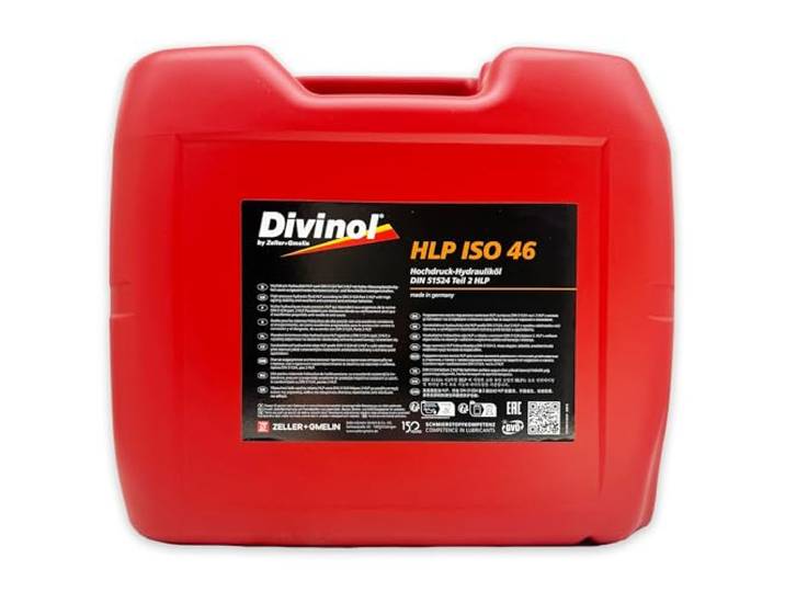 Divinol HLP 46 20 L Hydrauliköl – DIN 51524-2 HLP ISO VG 46 (48870) Hochdruck Hydrauliköl für Hydraulikanlagen Maschinen Industrie – Verschleißschutz Öl mit Trichter