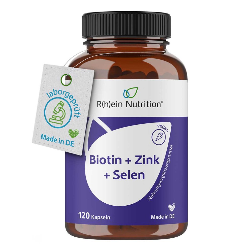 R(h)ein Nutrition & Health GmbH Biotin+Zink+Selen f. Haut Haare & Nägel Kapseln 18033218