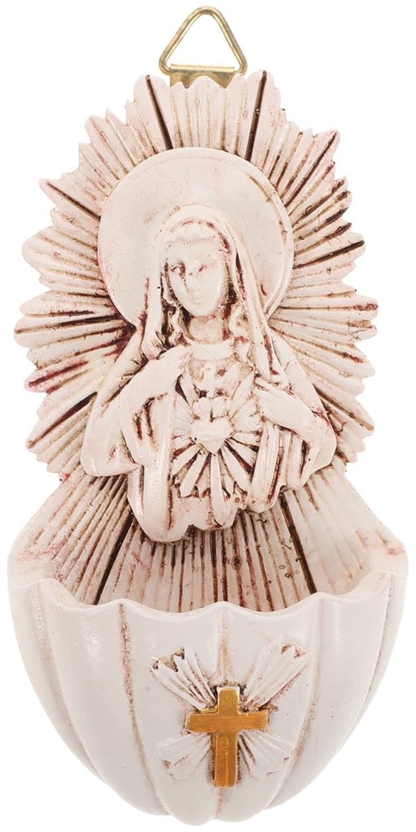 Heilige Waterketel Wanddecoratie van Resina Kunststof B/D/H: 12 x 6 x 3,5 cm