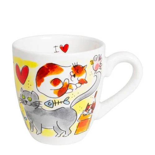 Blond Amsterdam mok Cat lover 200 ml Ø8 cm