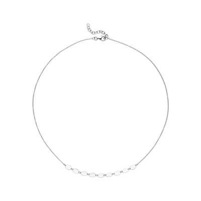 Collier JOBO "Kette Halskette", silber (silber 925), Halsketten, Damen, Silber 925 (Sterlingsilber), L: 45, Collier, 925 Silber rhodiniert 45 cm