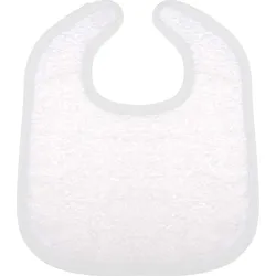 Kariban Kinder Baby Frottier Lätzchen Baby-Lätzchen K833 white/white one size