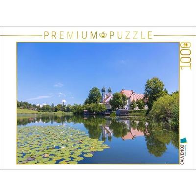 CALVENDO Puzzle Kloster Seeon | 1000 Teile Lege-Größe 64x48cm Foto-Puzzle für glückliche Stunden