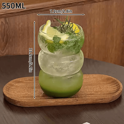 Inspire Picks INS Style 3D Rose Glass Cup Heat Resistant Transparent Coffee And Juice Tumbler s6