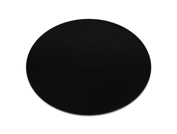 rugsx Modern Waschteppich Lindo rutschfest, zottelig, fürs Wohnzimmer, Esszimmer, Schlafzimmer, schwarz, Kreis 100 cm