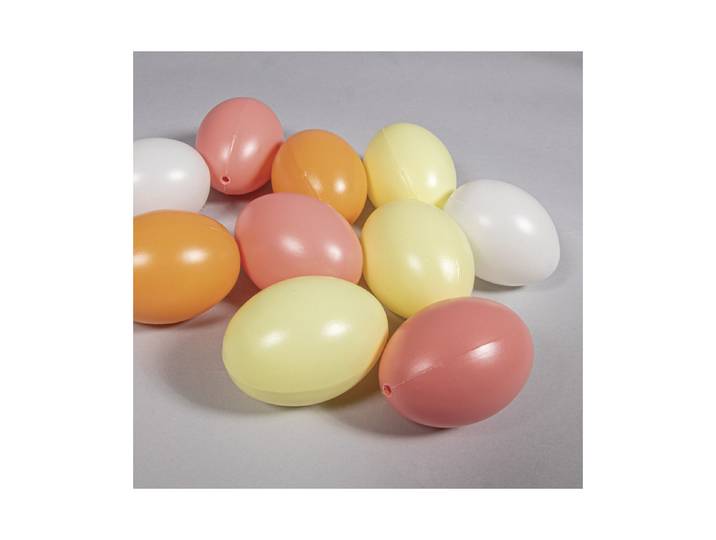 Rayher Plastik-Eier 6 cm 10 Stück