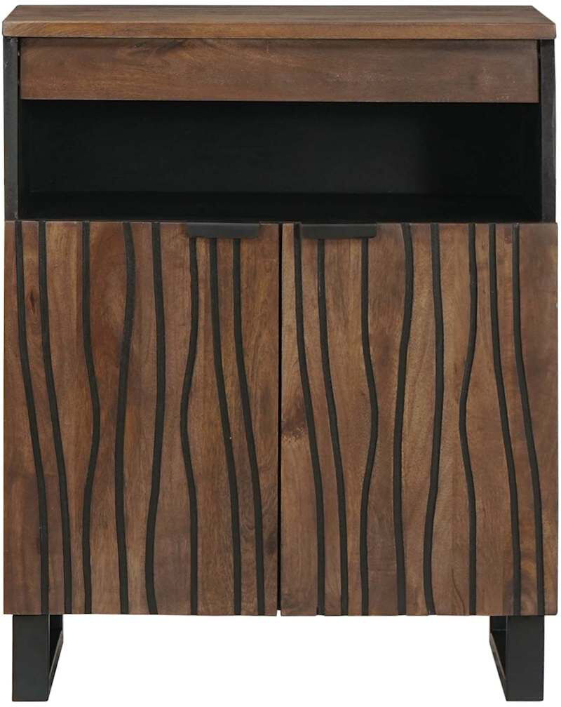 Borough Wharf 60 cm W Solid Wood Sideboard Wood 75cm H X 60cm W X 33cm D