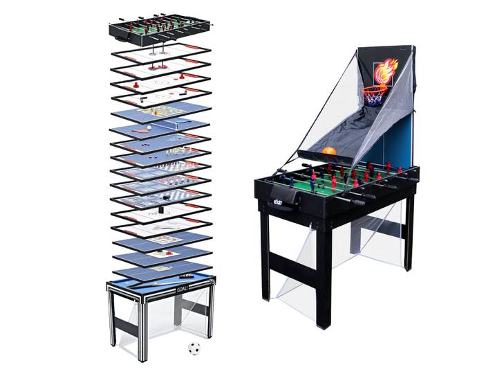 Table multi-jeux 20 en 1 noir