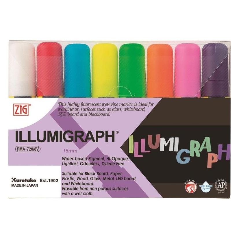 Zig Marker Illumigraph 15mm 8/etui (8x) (PMA-720/8VAB)