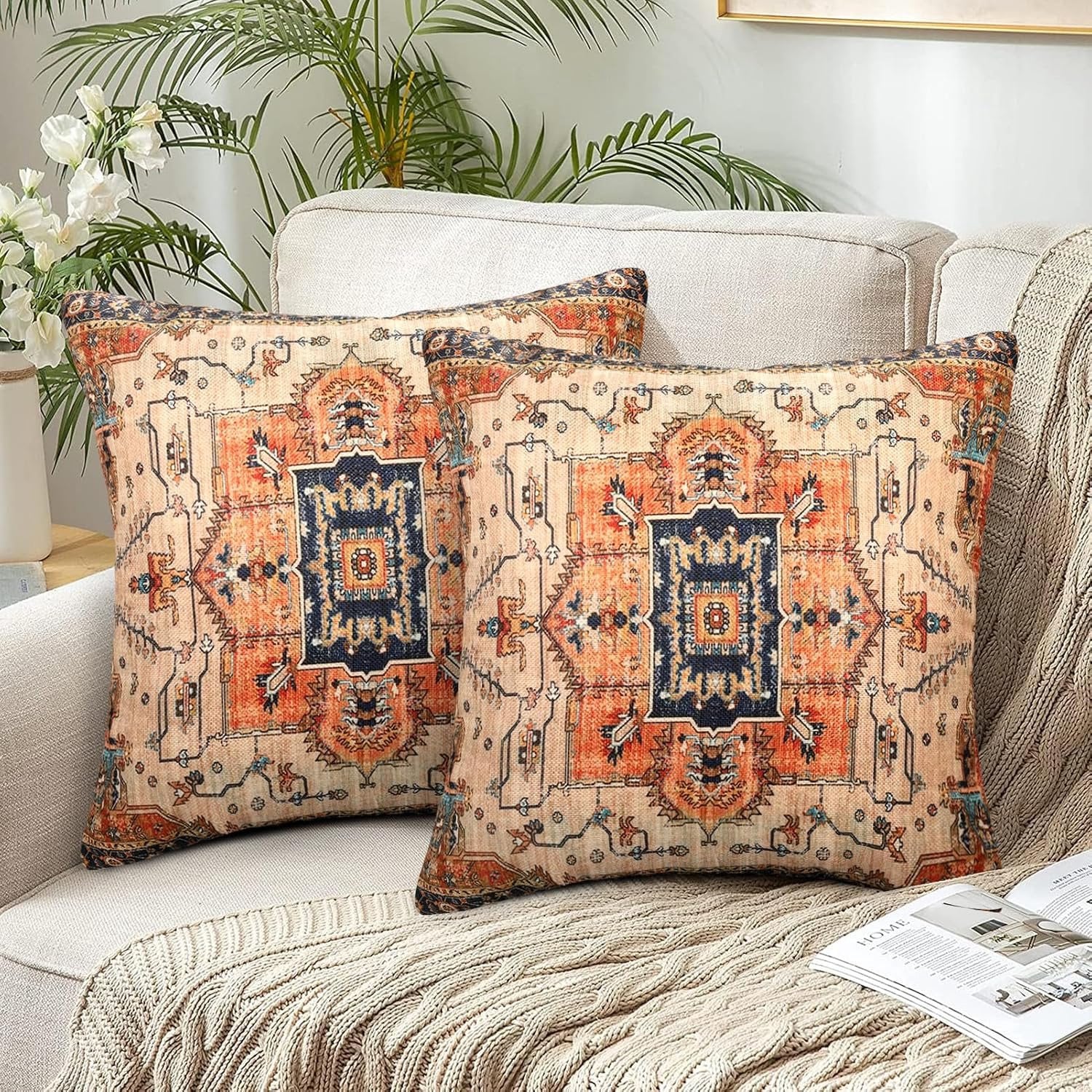 Decoratieve Kussenhoes Bohemian Stijl Dubbelzijdig 50 x 50 cm
