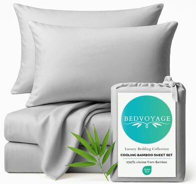 BedVoyage Cooling viscose from Bamboo Bed Sheet Set