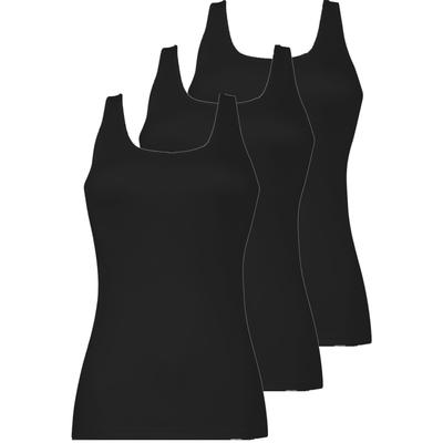 Achselhemd NINA VON C. "3er Pack Damen Achselhemd Daily", Damen, Gr. 44, N-Gr, schwarz, Obermaterial: 100% Baumwolle CO., Unterhemden