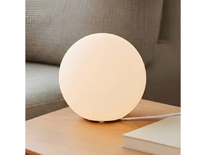 Fensterbank Tischlampe Marike Lindby, weiß / opal, für Wohn- / Esszimmer, Glas, Modern, Tischlampe