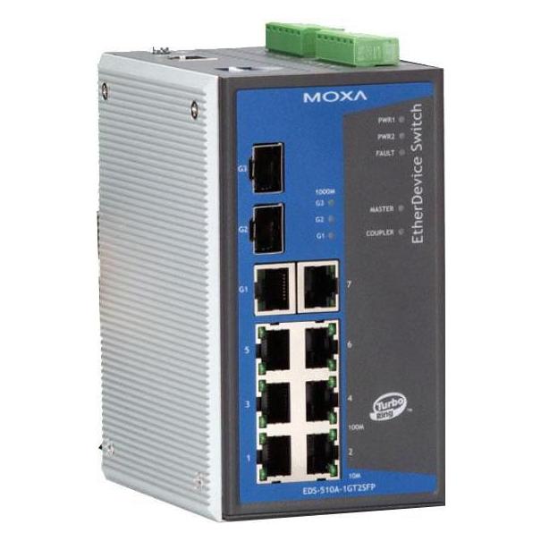 Moxa EtherDevice Switch EDS-510A-1GT2SFP-T - Switch (10 Ports) (EDS-510A-1GT2SFP-T)