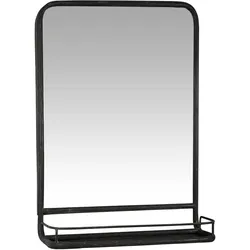 IB Laursen Wandspiegel mit Ablage, 70 x 49 cm, Factory schwarz