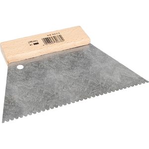 Böttcher-AG Spachtel B1, Breite 180mm, Zahnspachtel aus Stahl, mit Holzgriff