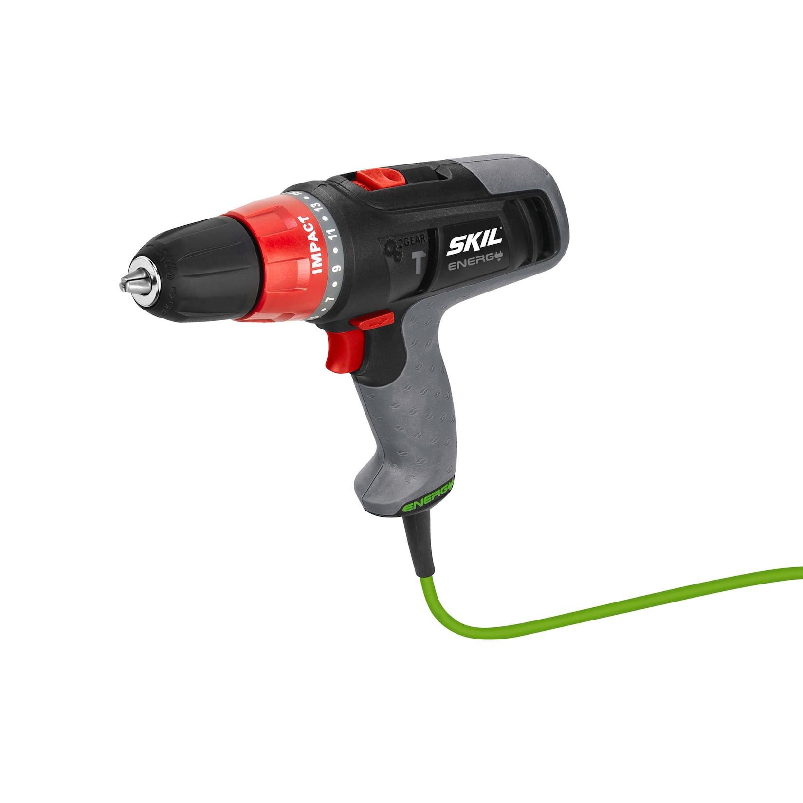 Skil Schlagbohrer 6225 AA Schlagbohrmaschine 0,9A, Bohrmaschine für Holz Metall